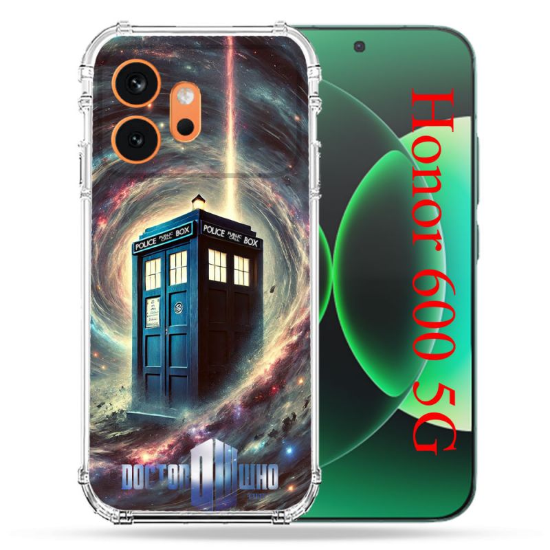 Coque Renforcée Pour Honor 600 5G Dr Who Tardis Univers