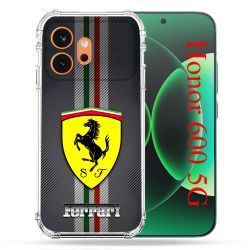 Coque Renforcée Pour Honor 600 5G Ferrari Carbone