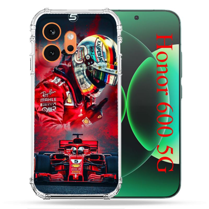 Coque Renforcée Pour Honor 600 5G Formule 1 F1 Ferrari