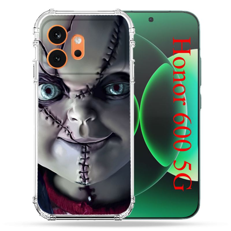 Coque Renforcée Pour Honor 600 5G Horreur Chucky Cicatrice