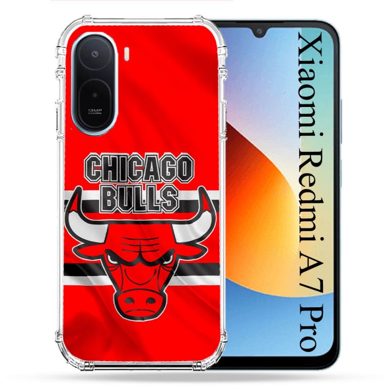Coque Renforcée Pour Xiaomi Redmi A7 Pro Basket Chicago Bulls