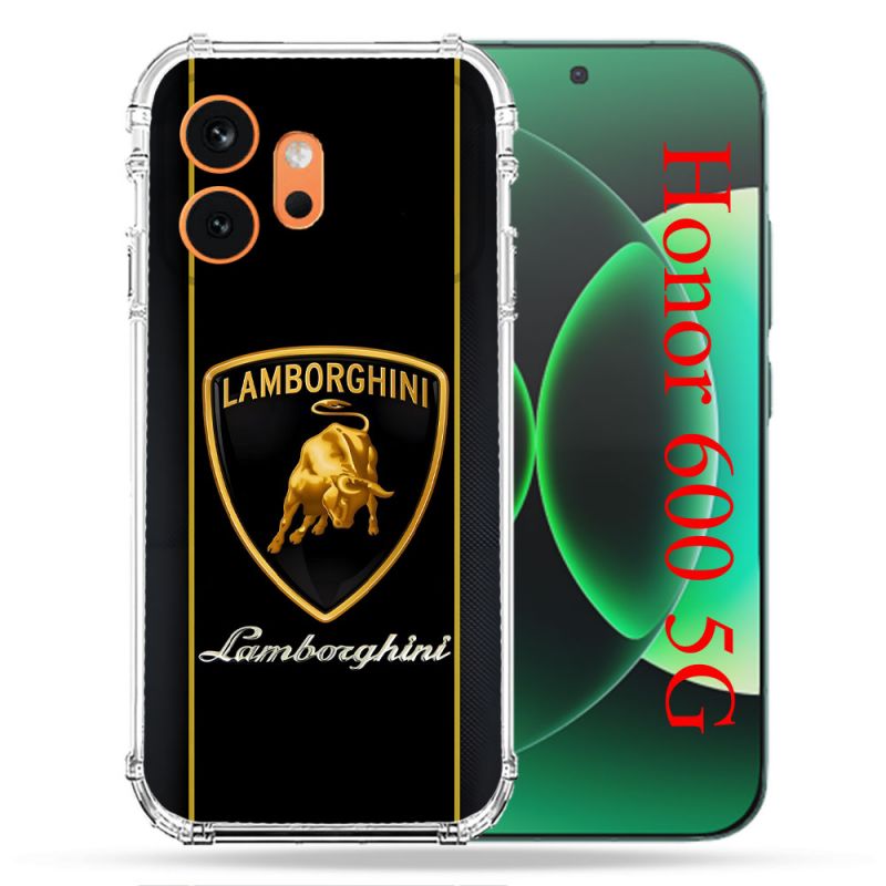 Coque Renforcée Pour Honor 600 5G Lamborghini Carbone