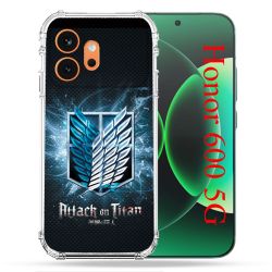 Coque Renforcée Pour Honor 600 5G Manga Attaque Titans Noir