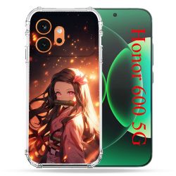 Coque Renforcée Pour Honor 600 5G Manga Demon Slayer Nezuko Rose