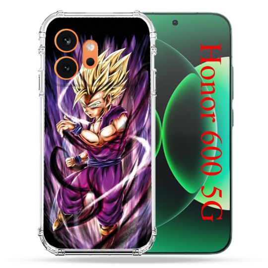 Coque Renforcée Pour Honor 600 5G Manga Dragon Ball Sangohan Violet