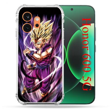 Coque Renforcée Pour Honor 600 5G Manga Dragon Ball Sangohan Violet