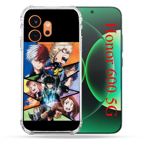 Coque Renforcée Pour Honor 600 5G Manga My Hero Academia Noir