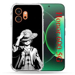 Coque Renforcée Pour Honor 600 5G Manga One Piece Luffy Noir