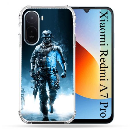 Coque Renforcée Pour Xiaomi Redmi A7 Pro Call Of Duty Guerrier