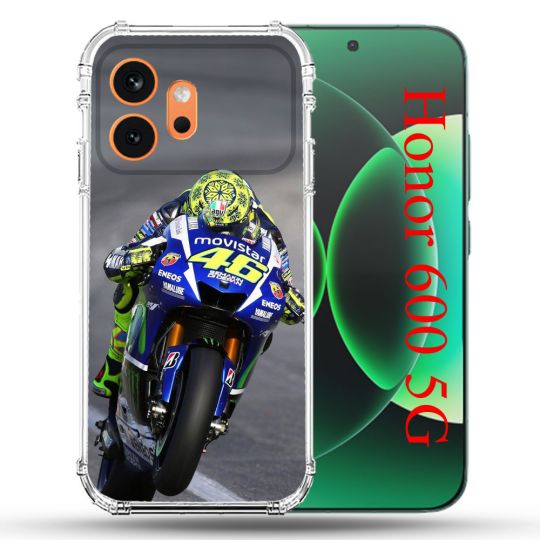 Coque Renforcée Pour Honor 600 5G Moto Course GP Wheeling 46