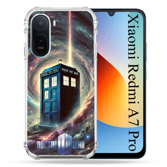 Coque Renforcée Pour Xiaomi Redmi A7 Pro Dr Who Tardis Univers