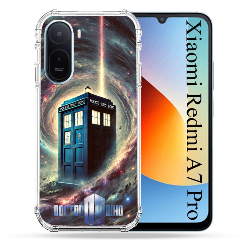 Coque Renforcée Pour Xiaomi Redmi A7 Pro Dr Who Tardis Univers