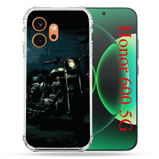 Coque Renforcée Pour Honor 600 5G Moto Harley Vintage