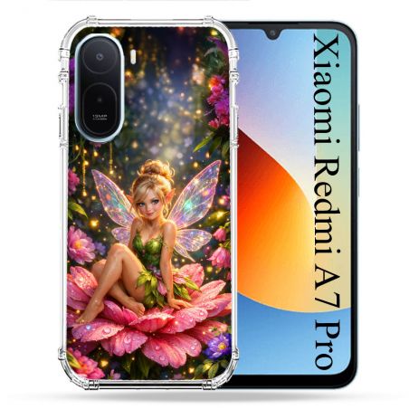 Coque Renforcée Pour Xiaomi Redmi A7 Pro Fantastique Fee Fleur