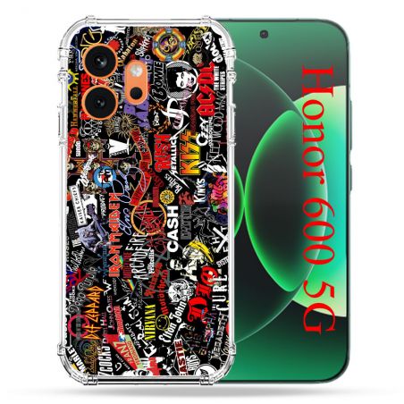 Coque Renforcée Pour Honor 600 5G Musique Rock Groupe
