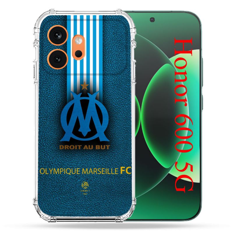 Coque Renforcée Pour Honor 600 5G Olympique Marseille OM Bande