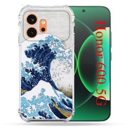 Coque Renforcée Pour Honor 600 5G Peinture La Grande Vague
