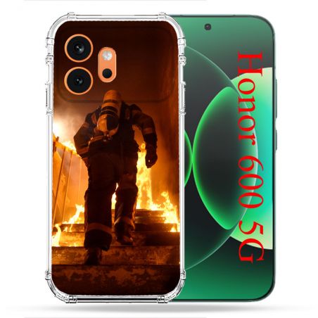 Coque Renforcée Pour Honor 600 5G Pompier Escalier