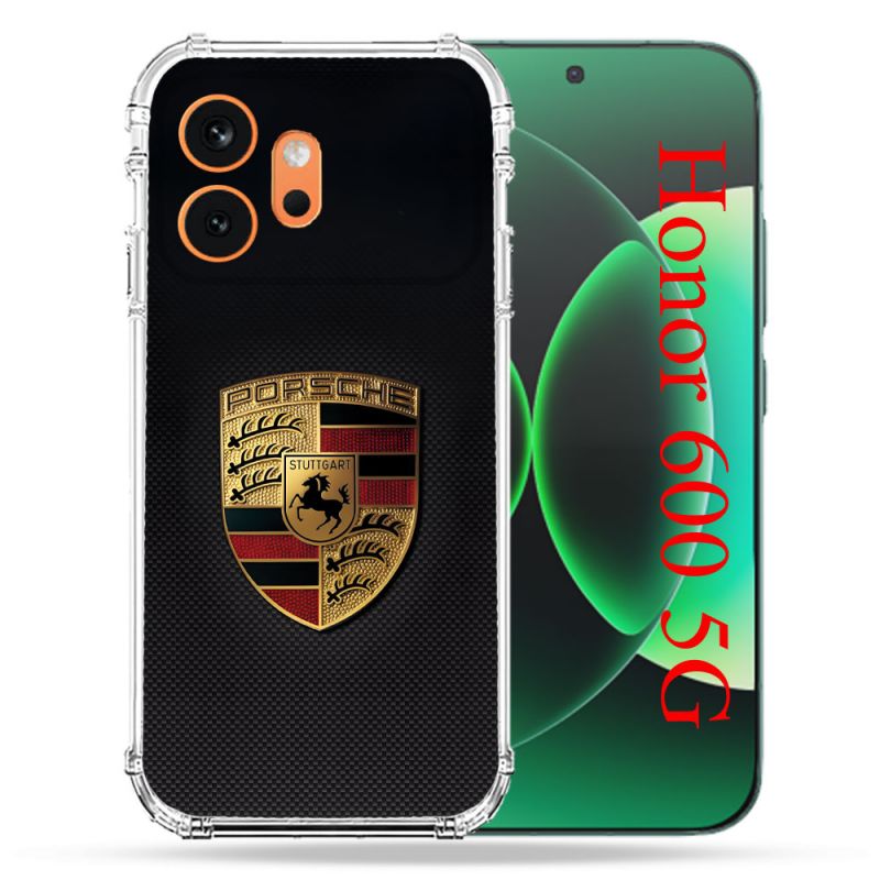 Coque Renforcée Pour Honor 600 5G Porsche Carbone