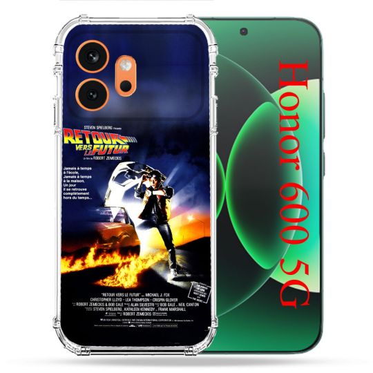 Coque Renforcée Pour Honor 600 5G Retour Vers Le Futur Affiche