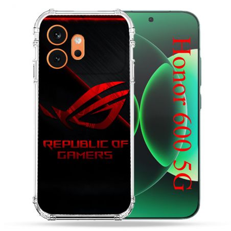 Coque Renforcée Pour Honor 600 5G ROG Rouge