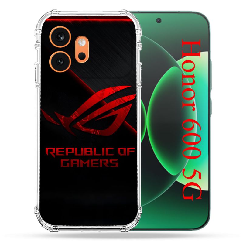 Coque Renforcée Pour Honor 600 5G ROG Rouge