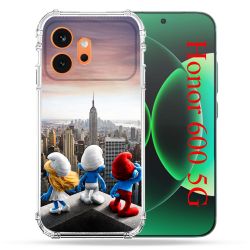 Coque Renforcée Pour Honor 600 5G Schtroumpfs New York