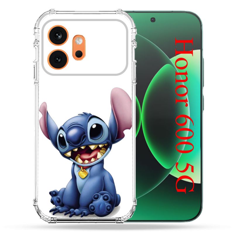 Coque Renforcée Pour Honor 600 5G Stitch Blanc
