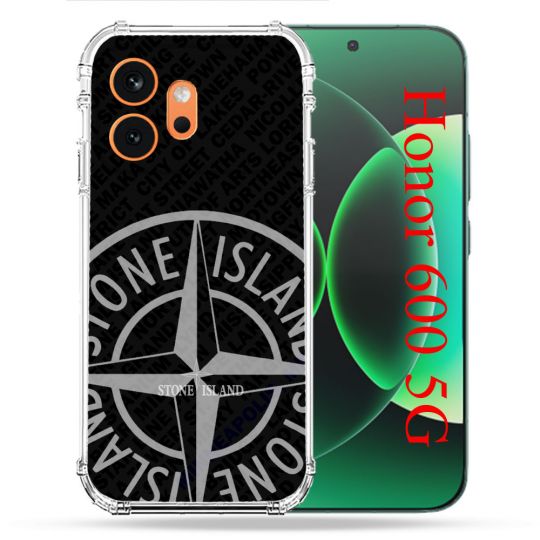 Coque Renforcée Pour Honor 600 5G Stone Island Gris