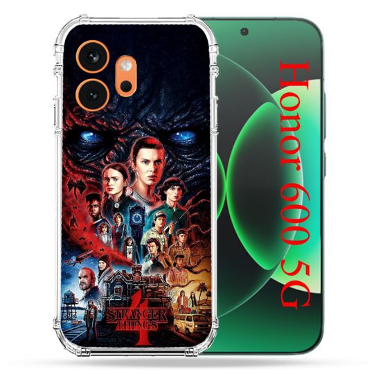 Coque Renforcée Pour Honor 600 5G Stranger Things Affiche 4