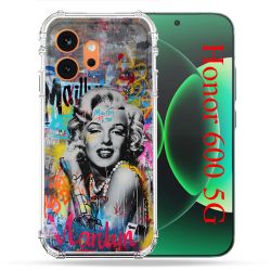 Coque Renforcée Pour Honor 600 5G Street Art Maryline Monroe