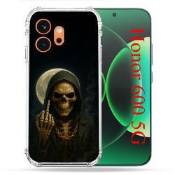 Coque Renforcée Pour Honor 600 5G Tete de Mort Doigt 2026