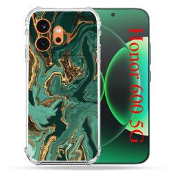 Coque Renforcée Pour Honor 600 5G Texture Marbre Vert