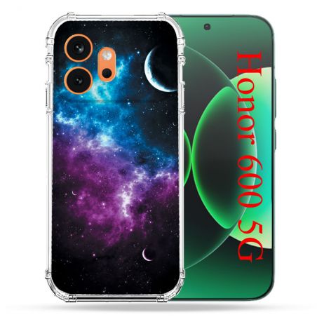 Coque Renforcée Pour Honor 600 5G Univers Bleu Violet
