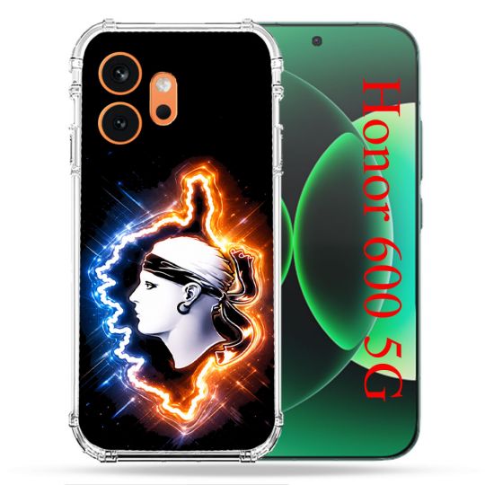 Coque Renforcée Pour Honor 600 5G Voyage Corse Brillante