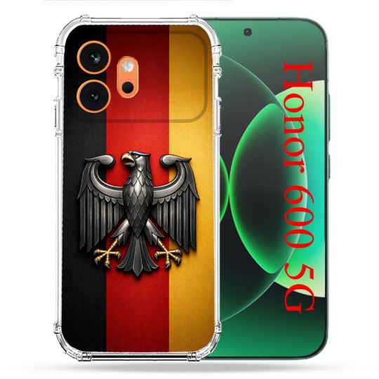 Coque Renforcée Pour Honor 600 5G Voyage Drapeau Allemagne