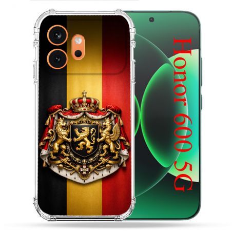 Coque Renforcée Pour Honor 600 5G Voyage Drapeau Belgique