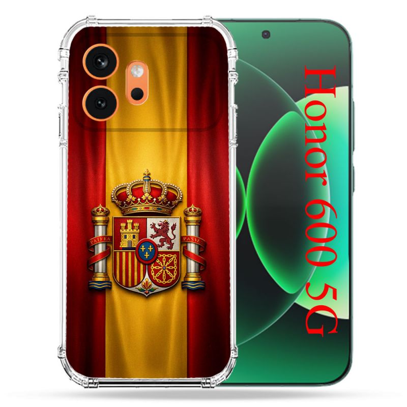 Coque Renforcée Pour Honor 600 5G Voyage Drapeau Espagne