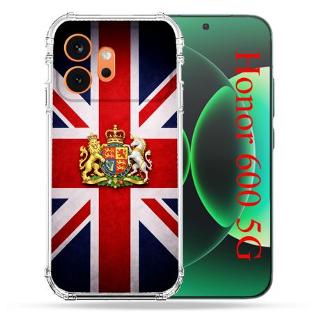 Coque Renforcée Pour Honor 600 5G Voyage Drapeau Grande Bretagne UK