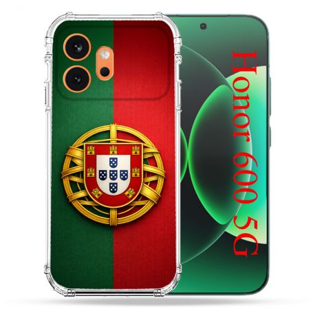 Coque Renforcée Pour Honor 600 5G Voyage Drapeau Portugal