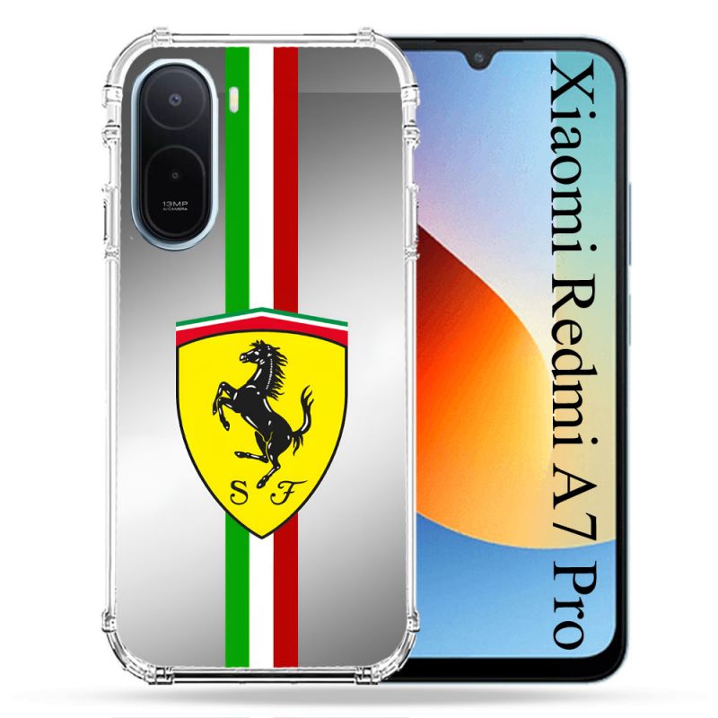 Coque Renforcée Pour Xiaomi Redmi A7 Pro Ferrari Ligne