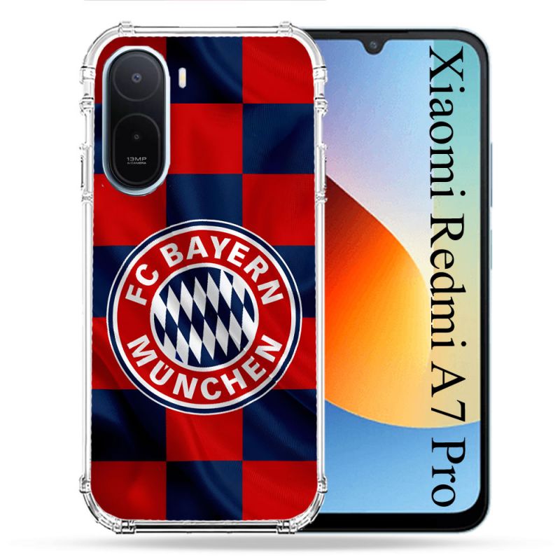 Coque Renforcée Pour Xiaomi Redmi A7 Pro Foot Bayern Munich Carreaux