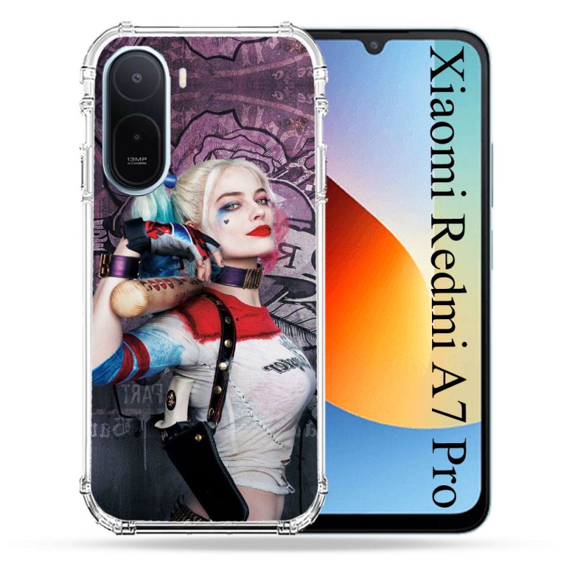Coque Renforcée Pour Xiaomi Redmi A7 Pro Harley Quinn Batte