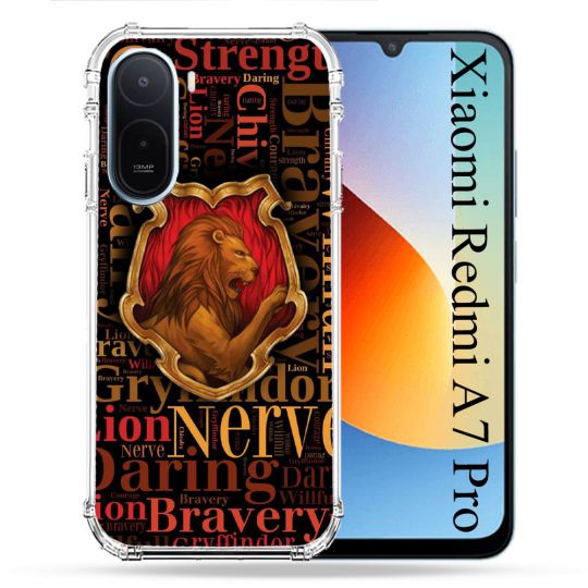 Coque Renforcée Pour Xiaomi Redmi A7 Pro Harry Potter Griffondor