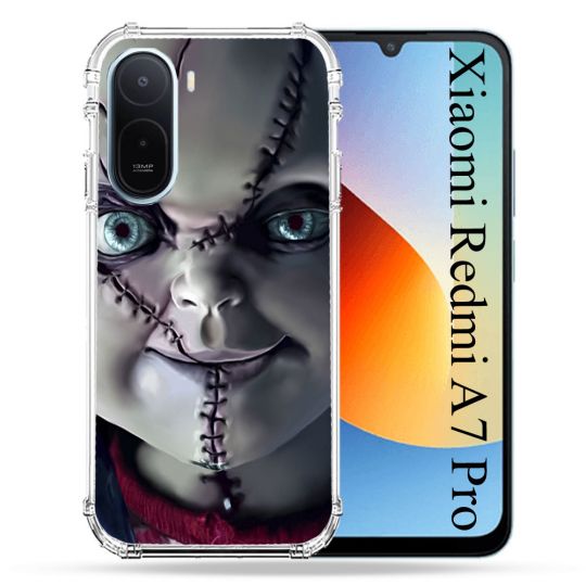 Coque Renforcée Pour Xiaomi Redmi A7 Pro Horreur Chucky Cicatrice