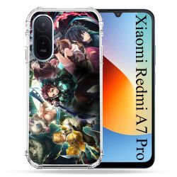 Coque Renforcée Pour Xiaomi Redmi A7 Pro Manga Demon Slayer Groupe