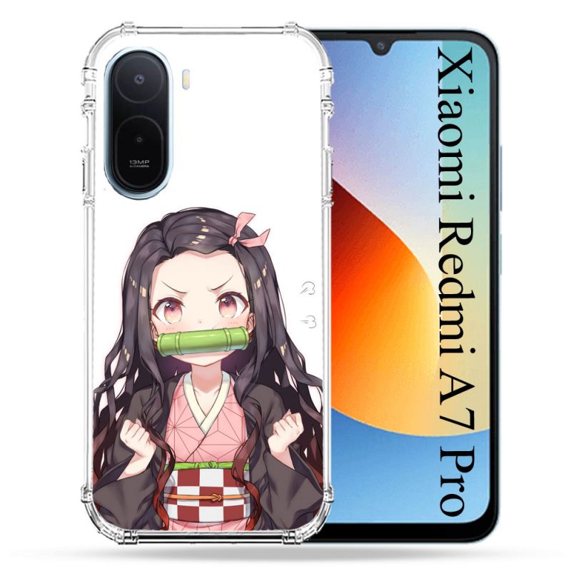 Coque Renforcée Pour Xiaomi Redmi A7 Pro Manga Demon Slayer Nezuko