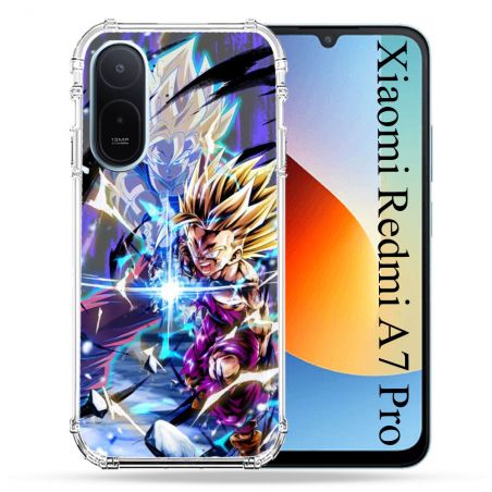 Coque Renforcée Pour Xiaomi Redmi A7 Pro Manga Dragon Ball Sangohan Duo