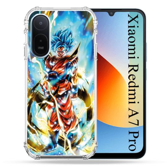 Coque Renforcée Pour Xiaomi Redmi A7 Pro Manga Dragon Ball Sangoku Blanc