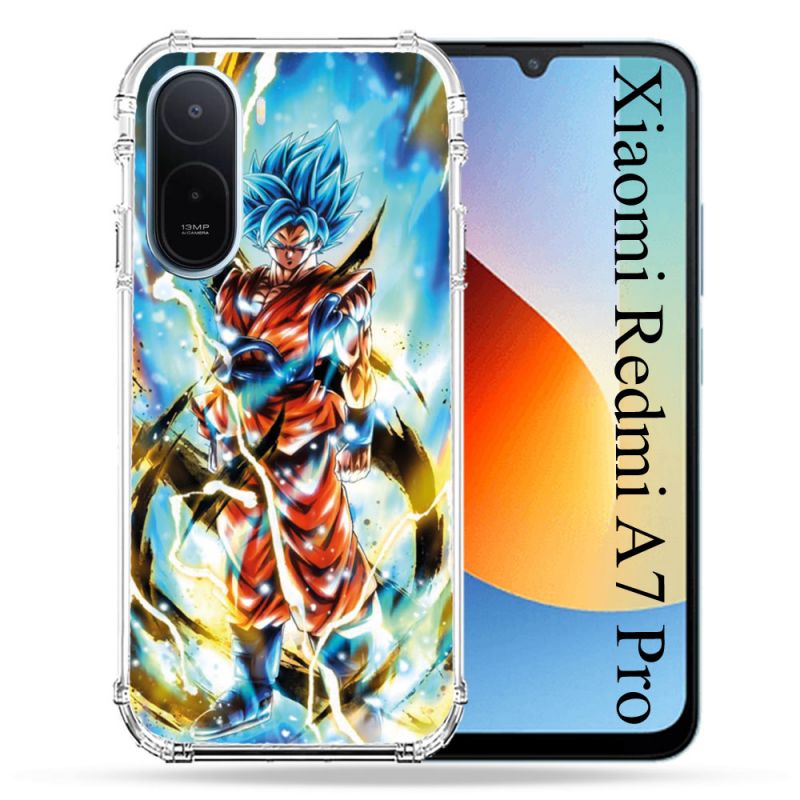 Coque Renforcée Pour Xiaomi Redmi A7 Pro Manga Dragon Ball Sangoku Blanc